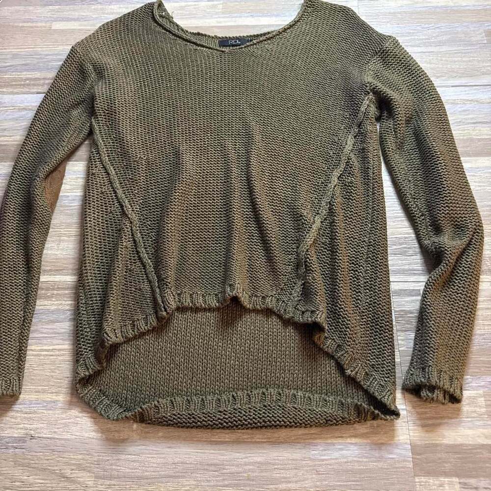 Women's Green and Khaki Jumper